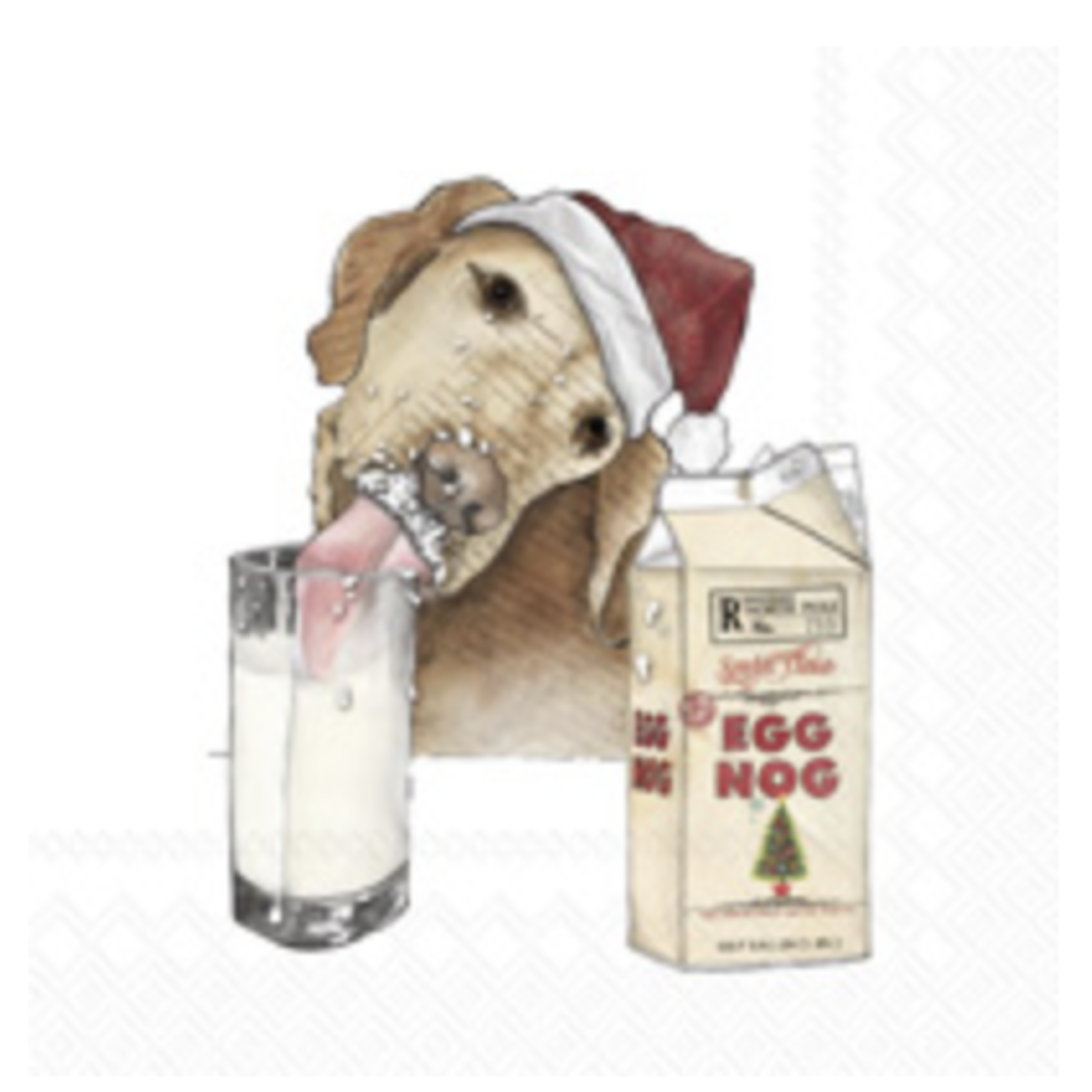 Boston International Luncheon Napkin, Egg Nog Dog | Boston International