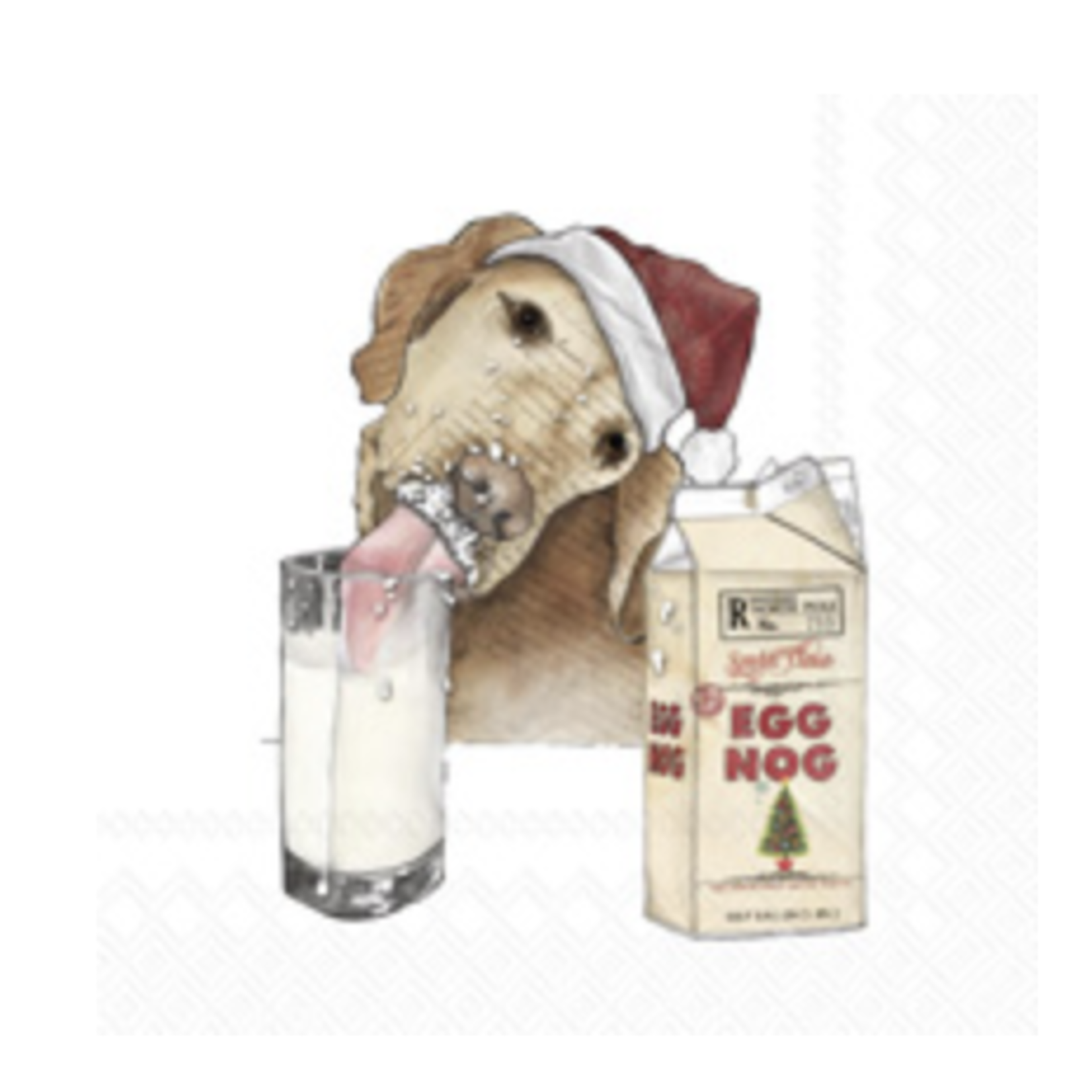 Boston International Cocktail Napkin, Egg Nog Dog | Boston International