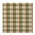 Boston International Luncheon Napkin, Green Orange Plaid