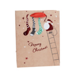 Boston International Merry Chrstmas Stockings Red Foil Medium Bag | Boston International
