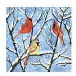 Boston International Cocktail Napkin, Winter Birds | Boston International