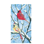Boston International Guest Napkin, Winter Birds