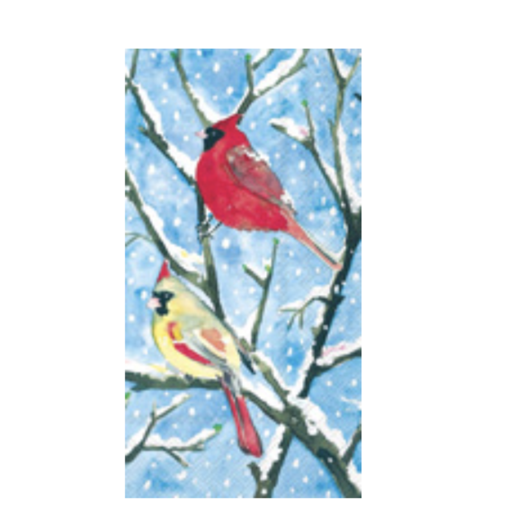 Boston International Guest Napkin, Winter Birds