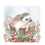 Boston International Cocktail Napkin, Holiday Hedgehog