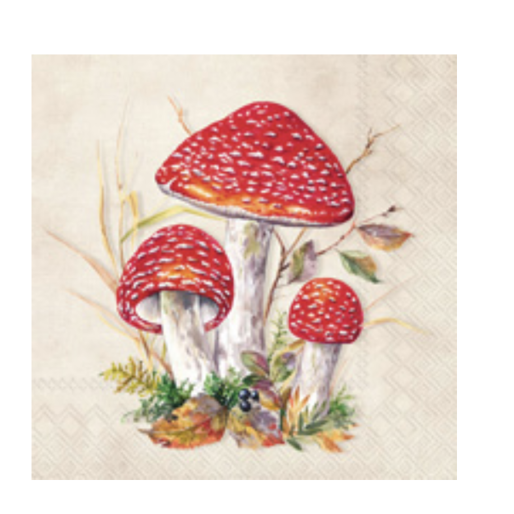 Boston International Luncheon Napkin, Toad Cream