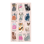 Boston International Guest Napkin, Cool Cats