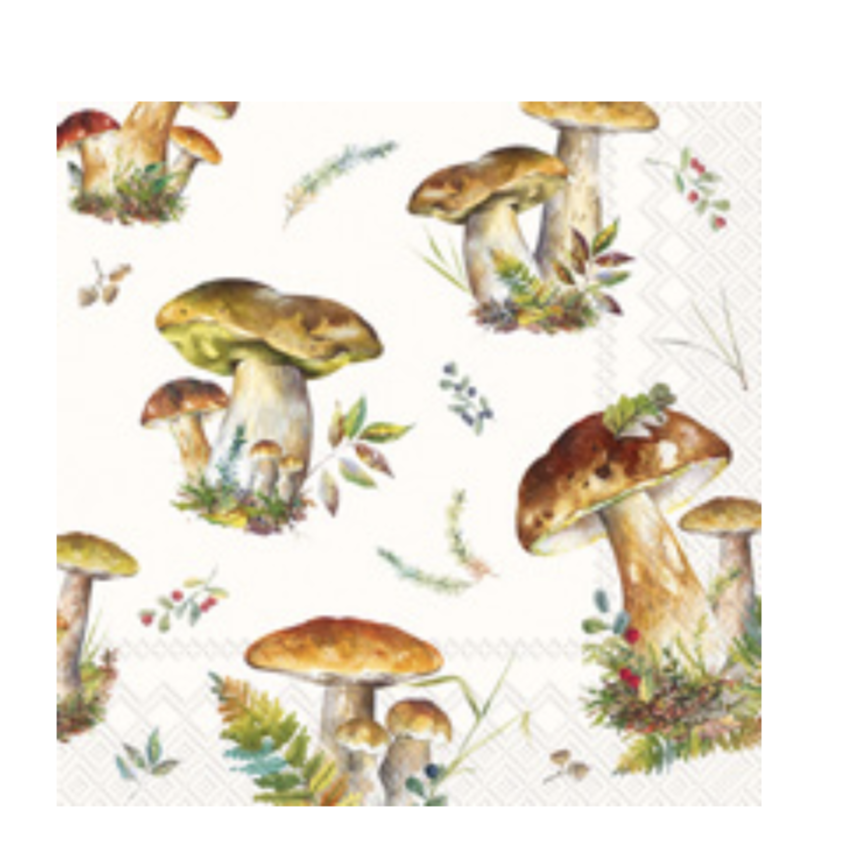 Boston International Luncheon Napkin, Mushroom Collection Cream