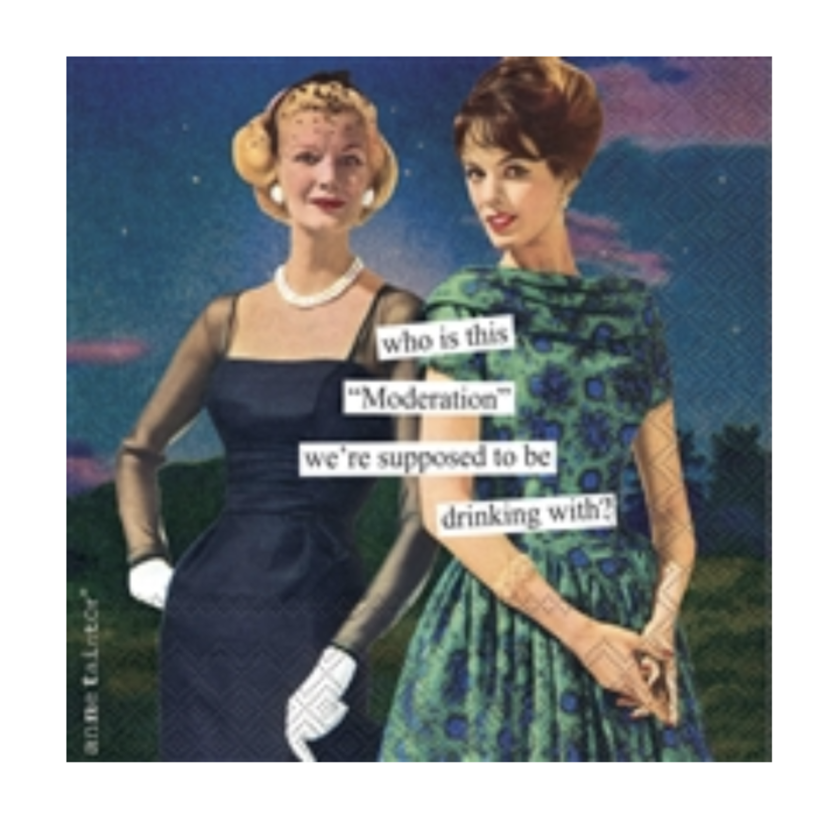 Boston International Cocktail Napkin, Moderation | Boston International