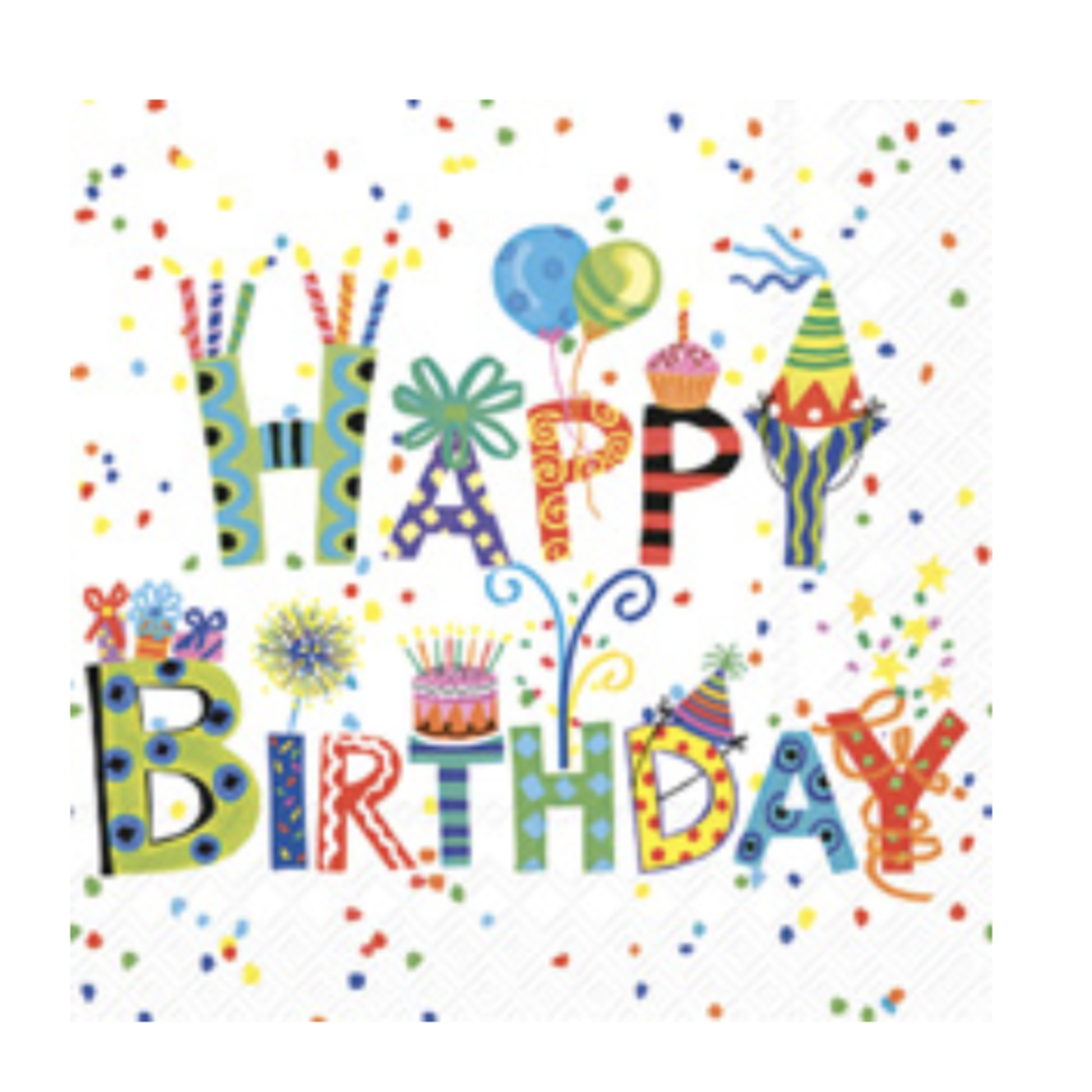 Boston International Luncheon Napkin, Happy Day | Boston International