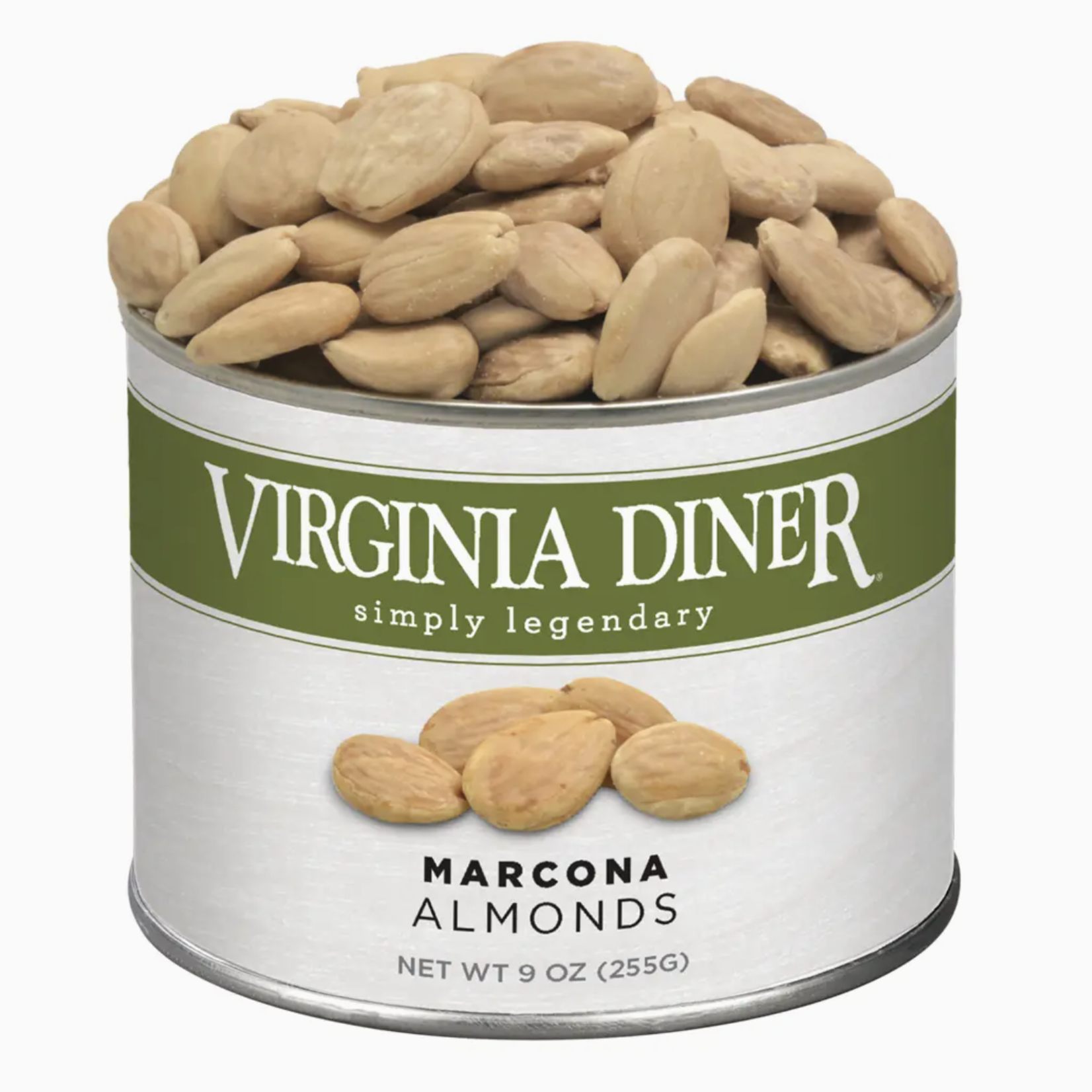 Virginia Diner Marcona Almonds, 9. oz Can | Virginia Diner