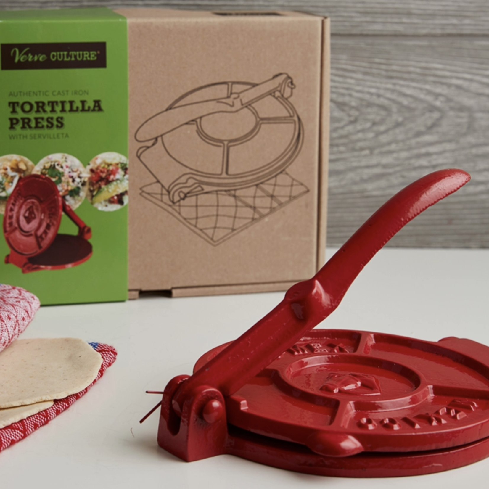 Verve Cast Iron Tortilla Press Kit | Verve Culture