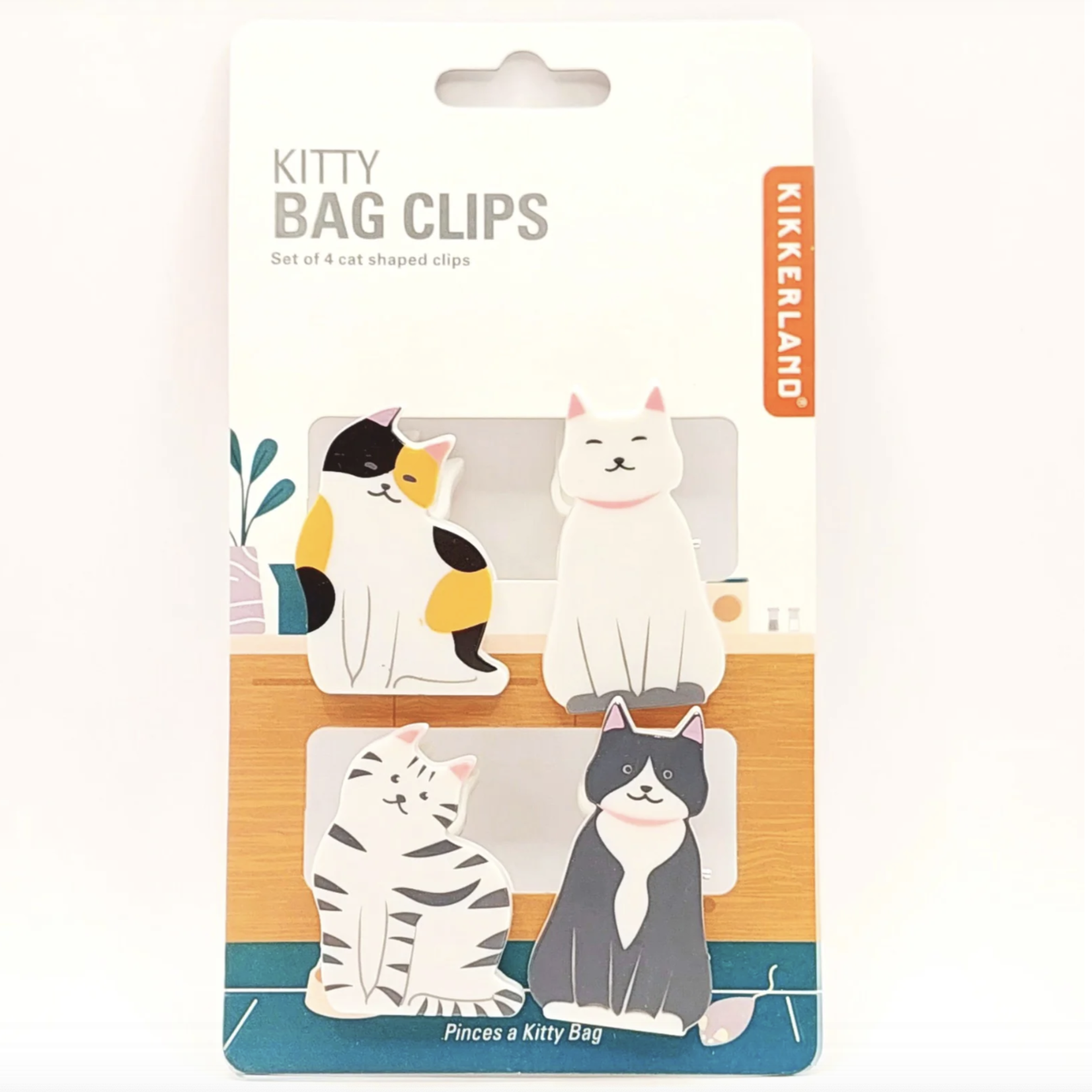 Kikkerland Kitty Bag Clips | Kikkerland