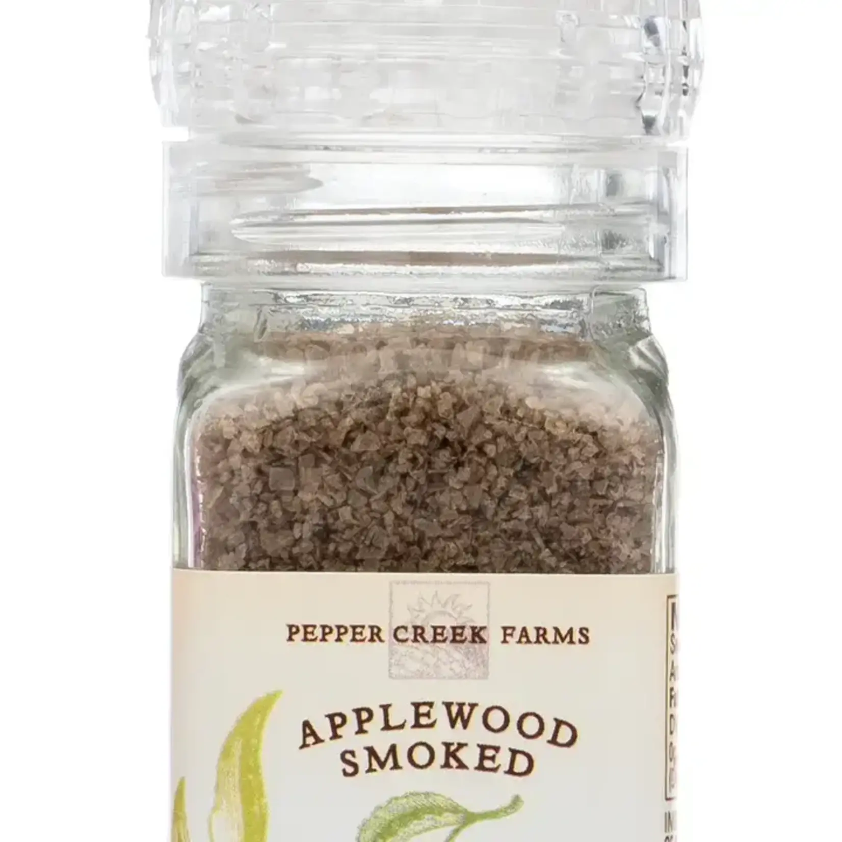 Pepper Creek Farms Applewood Smoked Salt Grinder 3.2 Oz