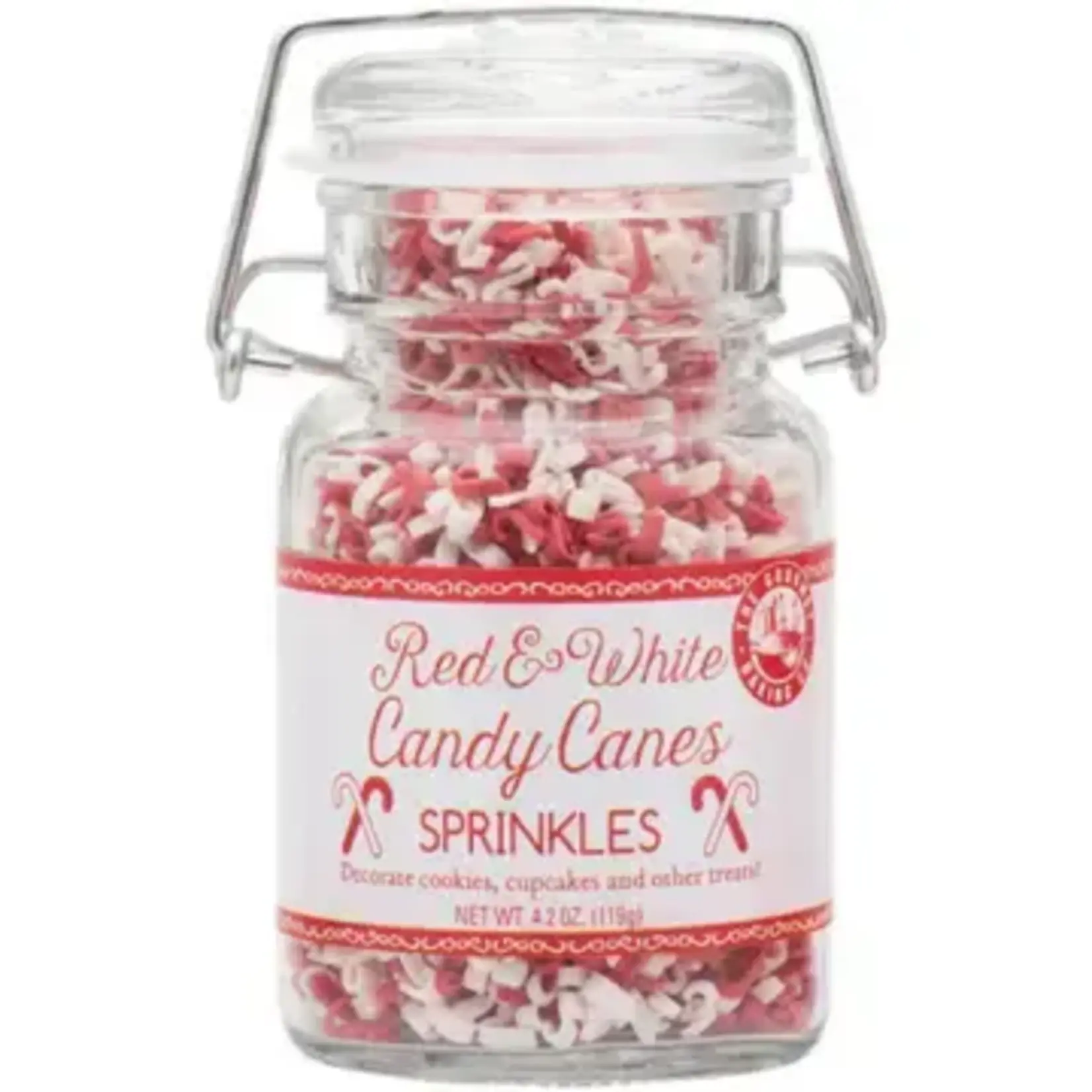 Pepper Creek Farms Red and White Candy Cane Sprinkles 4.2 Oz. | Pepper Creek Farms
