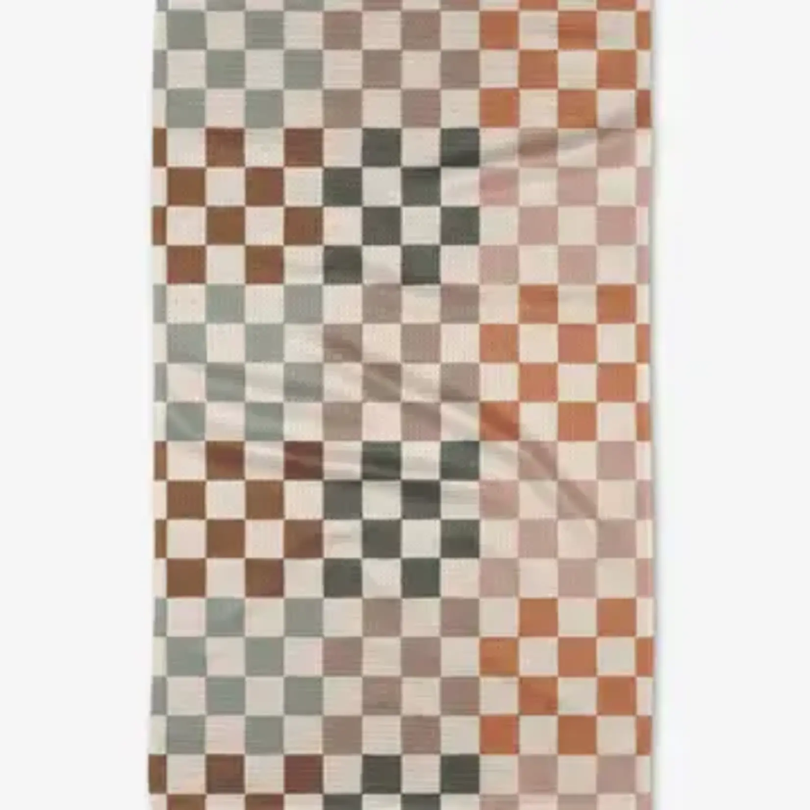 Geometry Tea Towel - Autumn Checkers | Geometry