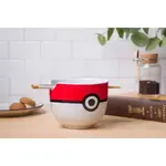 Silver Buffalo Pokemon Pokeball Ceramic Ramen Bowl With Chopsticks