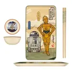 Silver Buffalo Star Wars Droid Illustrations Boxed 3pc Ceramic Sushi Set