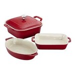 Staub Staub 4-pc Mixed Baking Dish Set - Cherry