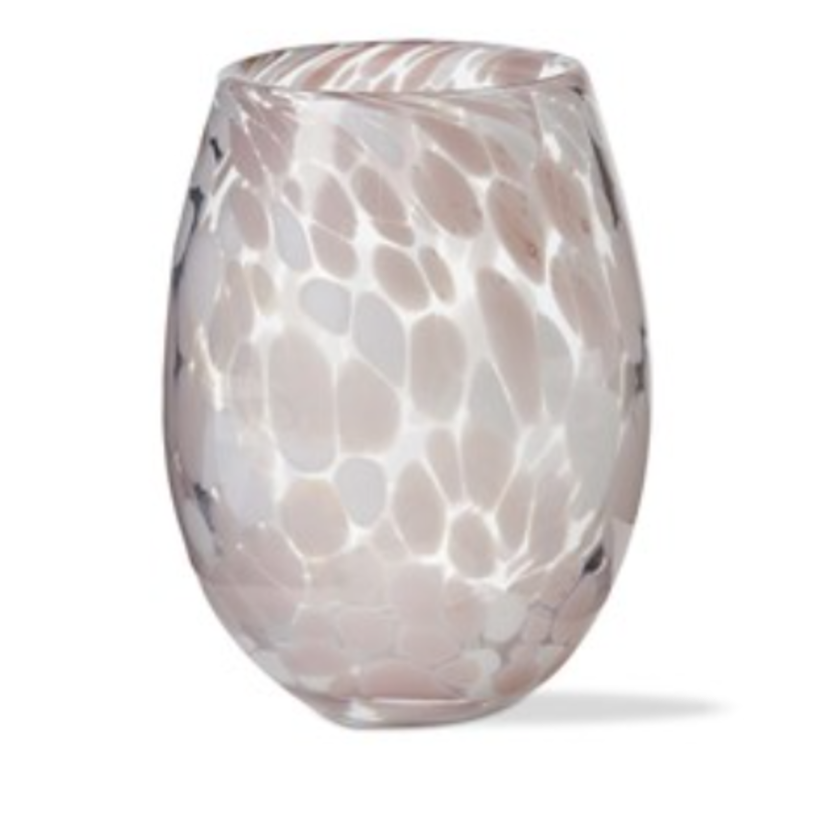 Tag Confetti Stemless Wine Glass, Lavender