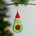 Ten Thousand Villages Jingle Bell Guac Felt Avocado Ornament | Ten Thousand Villages
