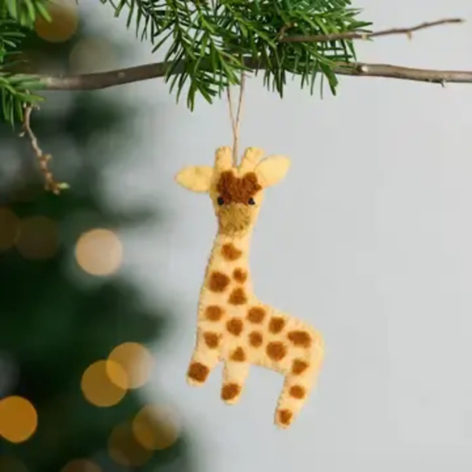 Ten Thousand Villages Felt Giraffe Ornament