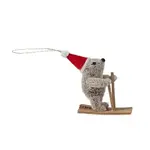 Ten Thousand Villages Gus the Ski Bear Ornament