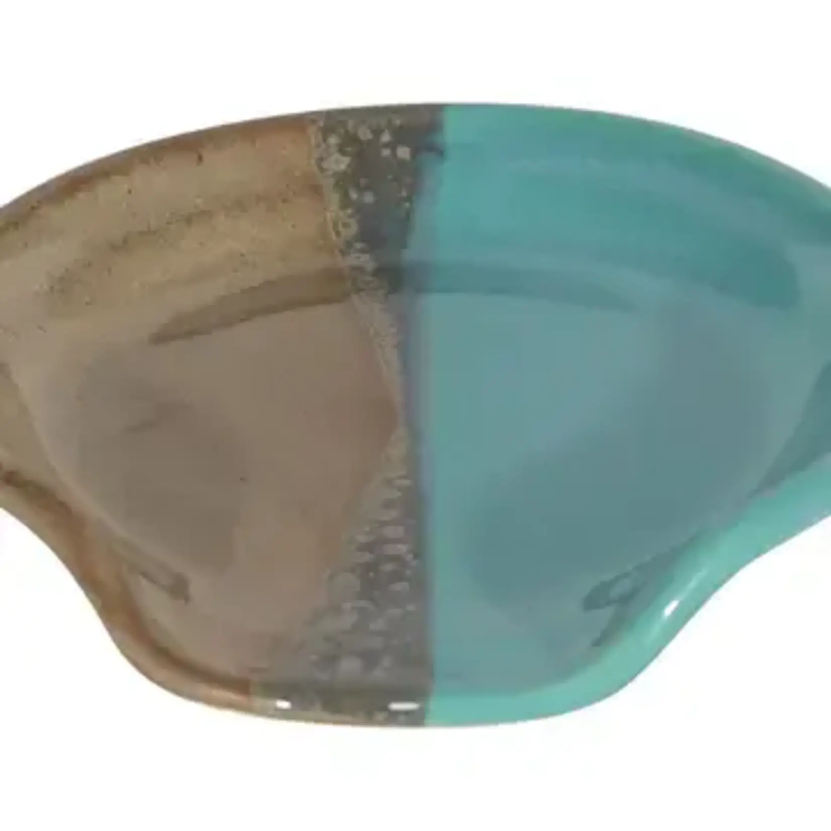 Clay in Motion Handcrafted Stoneware Spoon Rest - Island Oasis