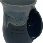 Clay in Motion Original Handwarmer Mug - Stormy Night / Right Hand
