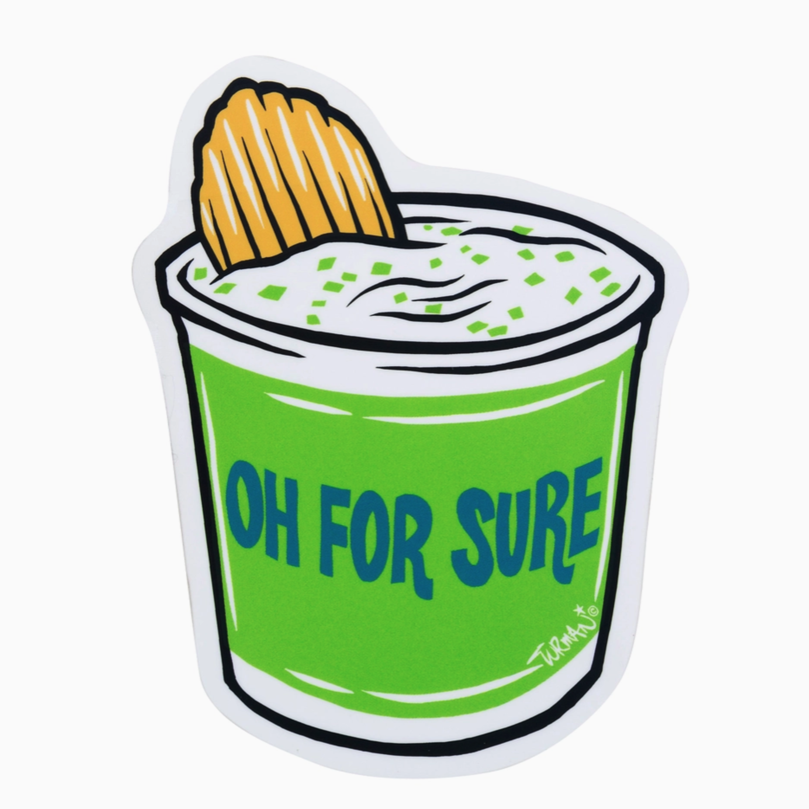 Adam Turman Artwork Oh For Sure Sticker | Adam Turman Artwork