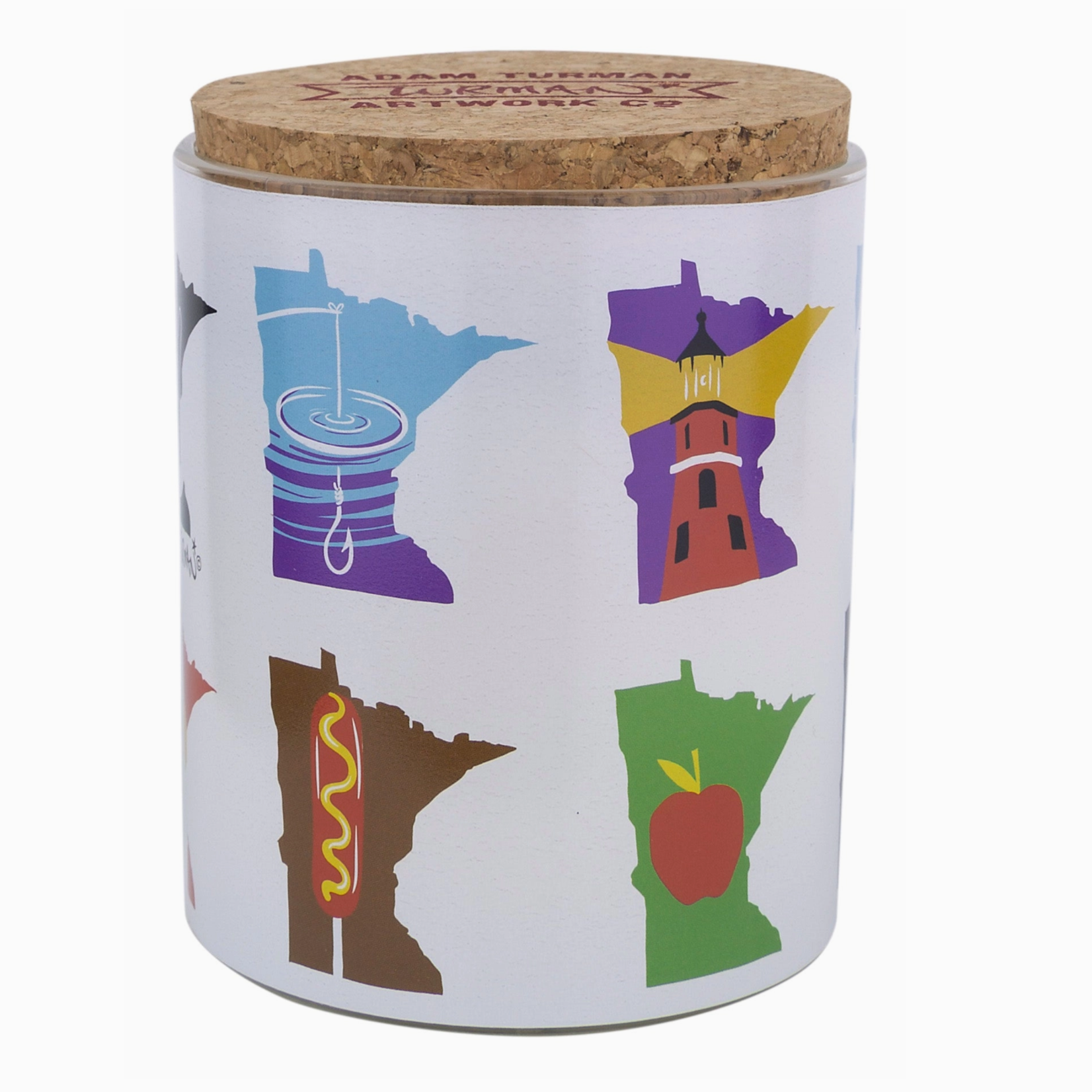 Adam Turman Artwork MN Months Soy Blend Candle with Timber Wick