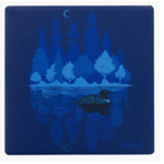 Adam Turman Artwork Adam Turman - Midnight Loon Coaster