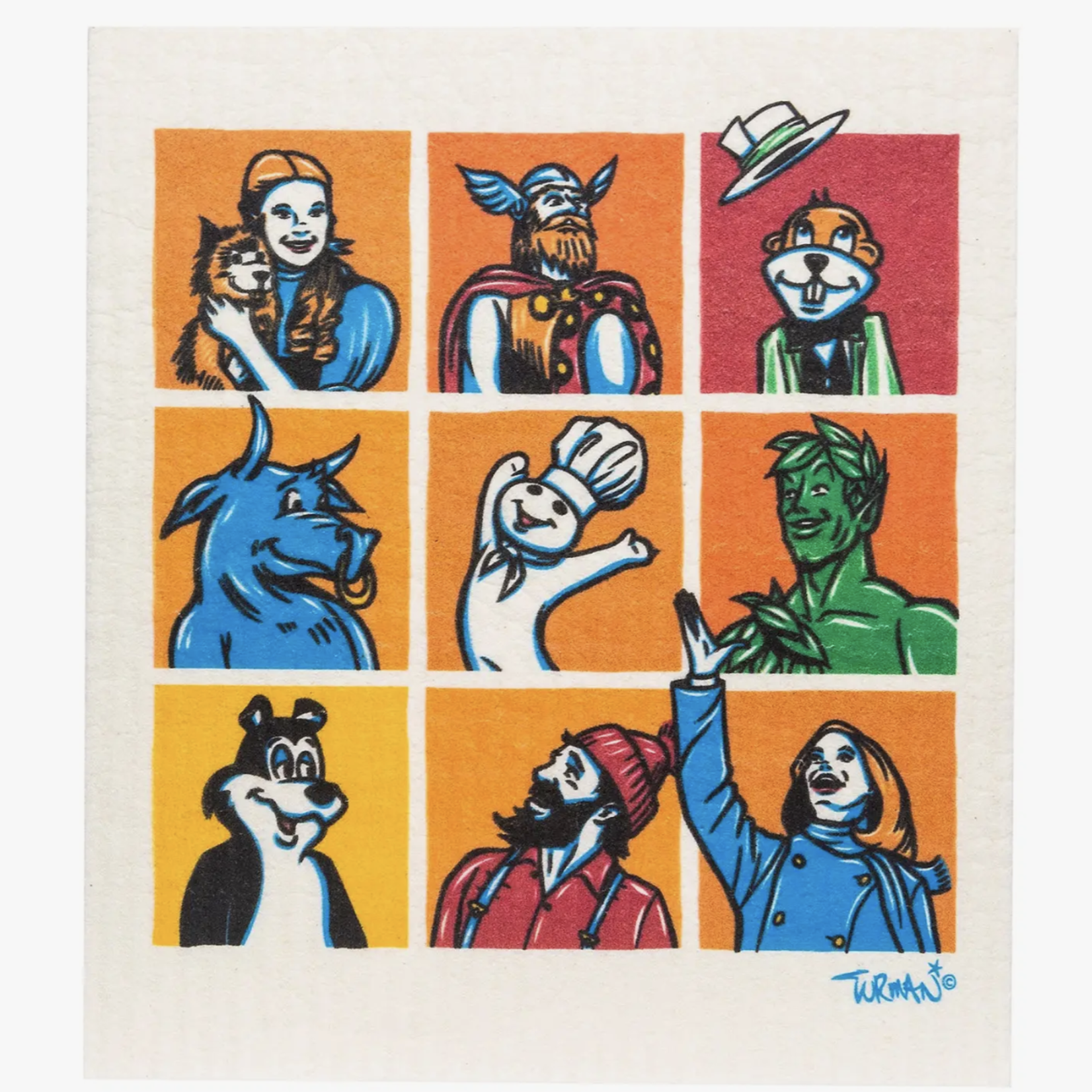Adam Turman Artwork Adam Turman - MN Bunch Swedish Dishcloth