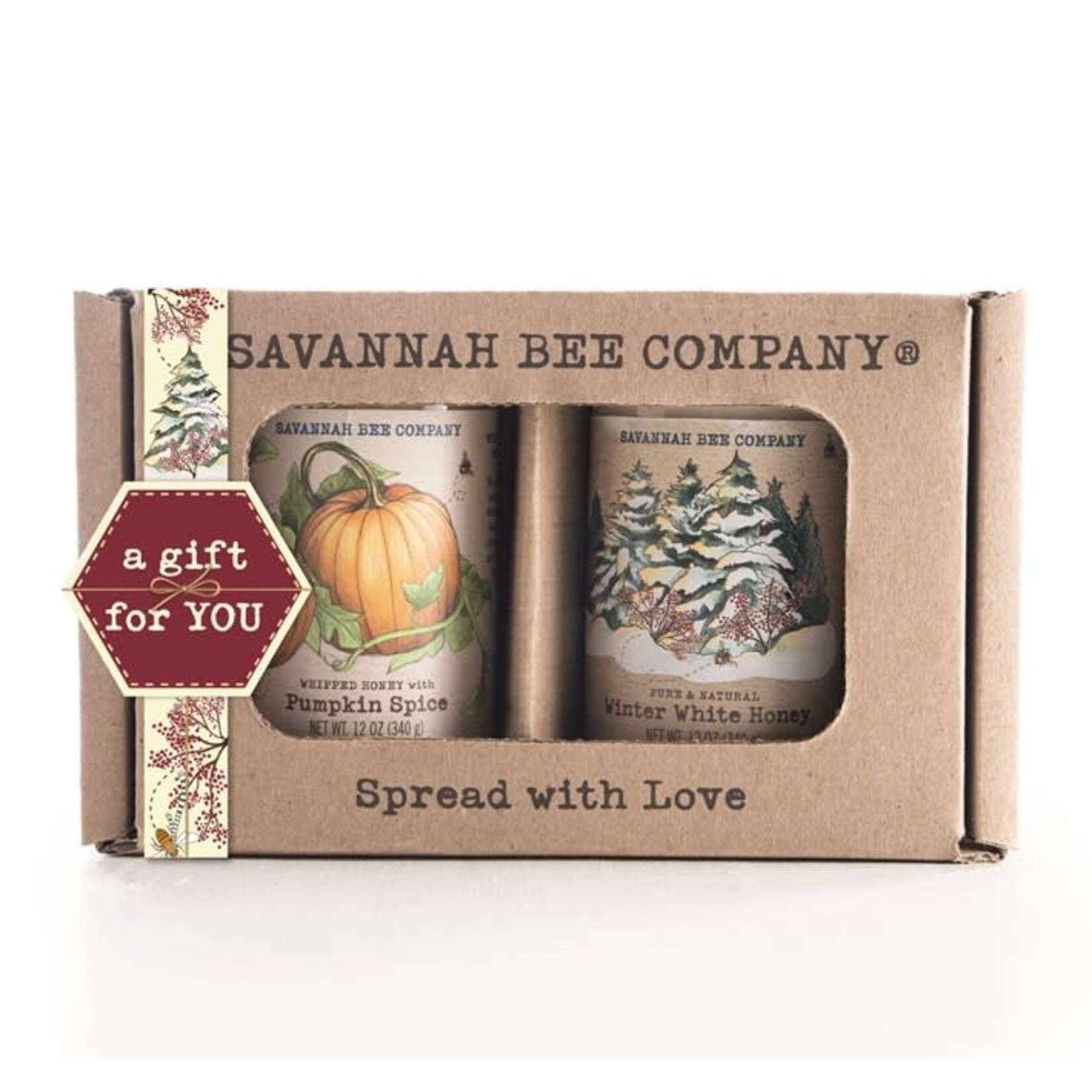 Savannah Bee Savannah Bee Pumpkin Spice & Winter White Whipped Honey Gift Set