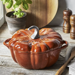 Staub Pumpkin Dutch Oven, 3.5 qt., Burnt Orange Brass Knob