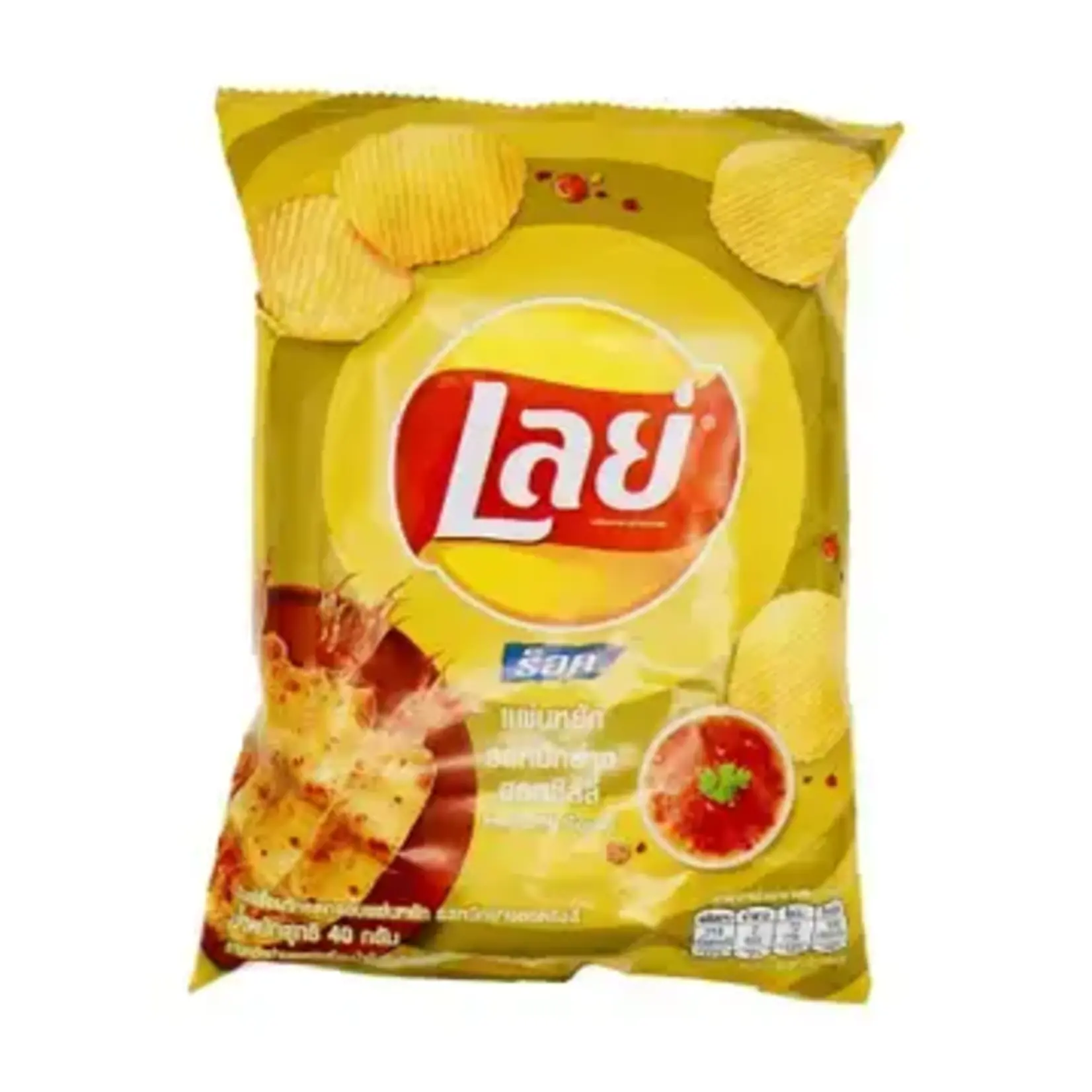 Global Bite Co Lays Hot Chili Squid Flavor (Thailand)