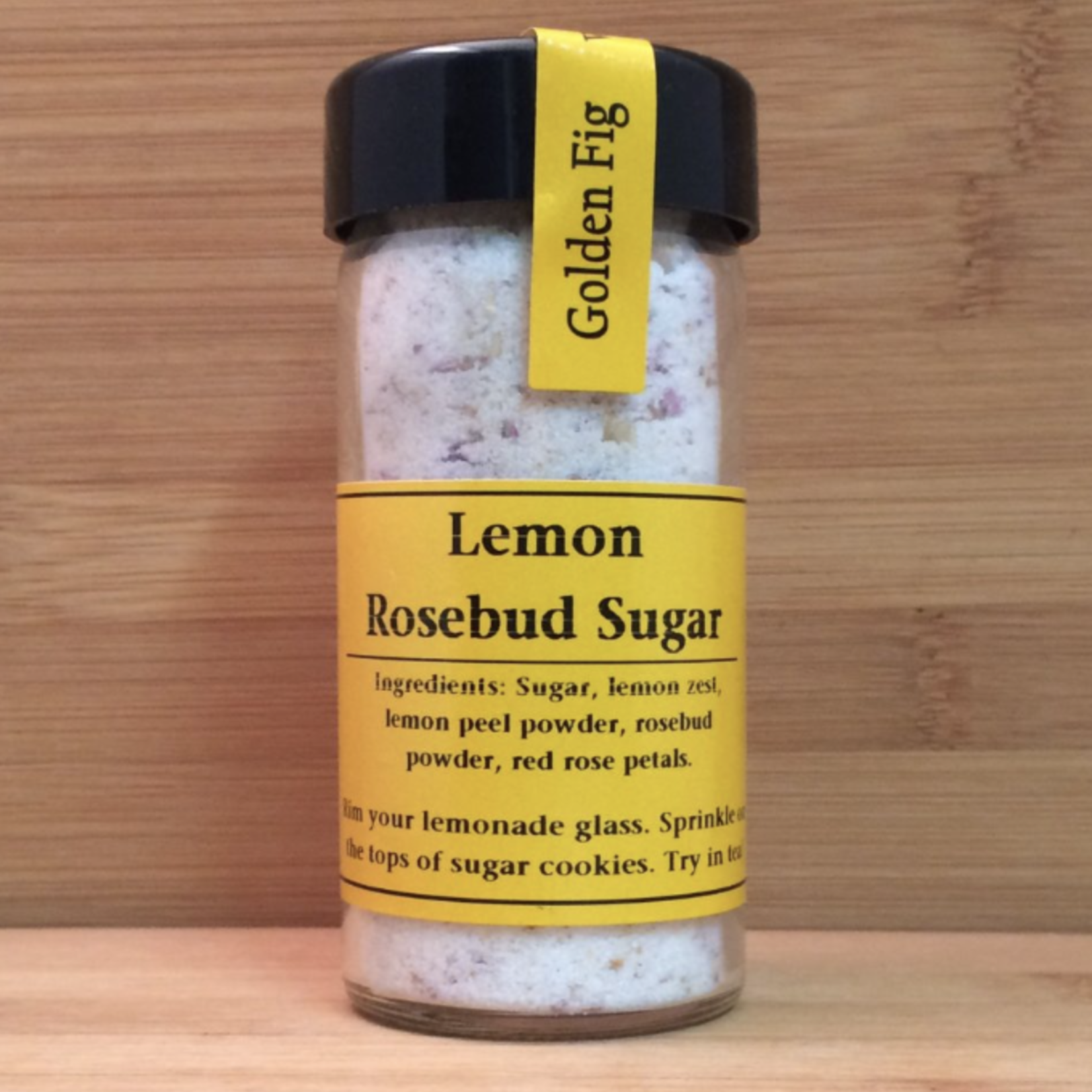 Golden Fig Epicurean Delight Infused Sugars, Lemon Rosebud | Golden Fig Epicurean Delight