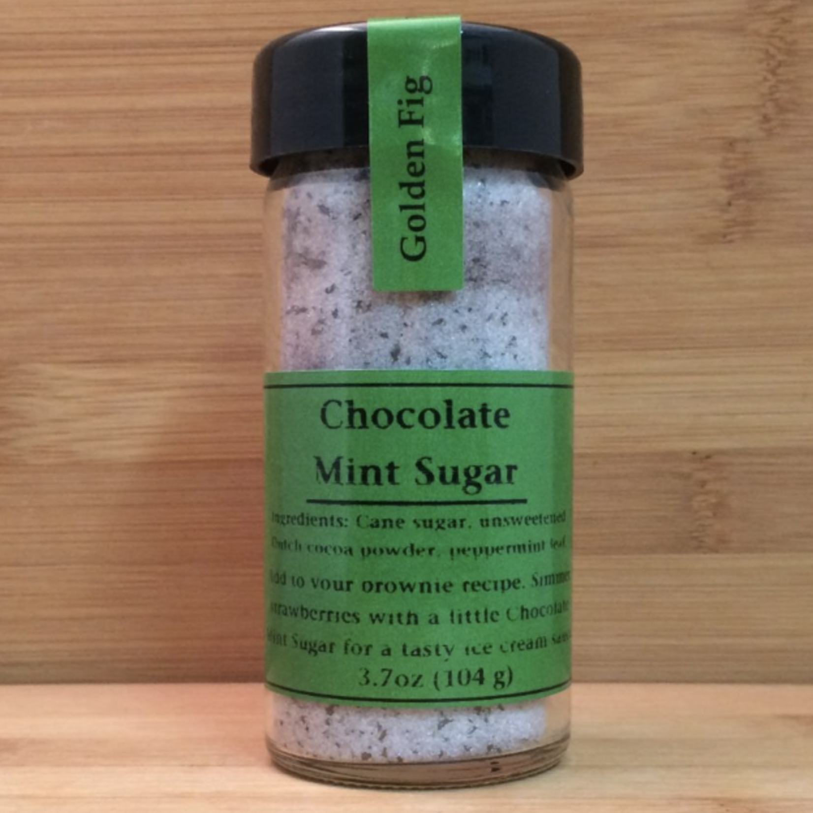 Golden Fig Epicurean Delight Chocolate Mint Sugar, 4oz | Golden Fig Epicurean Delight