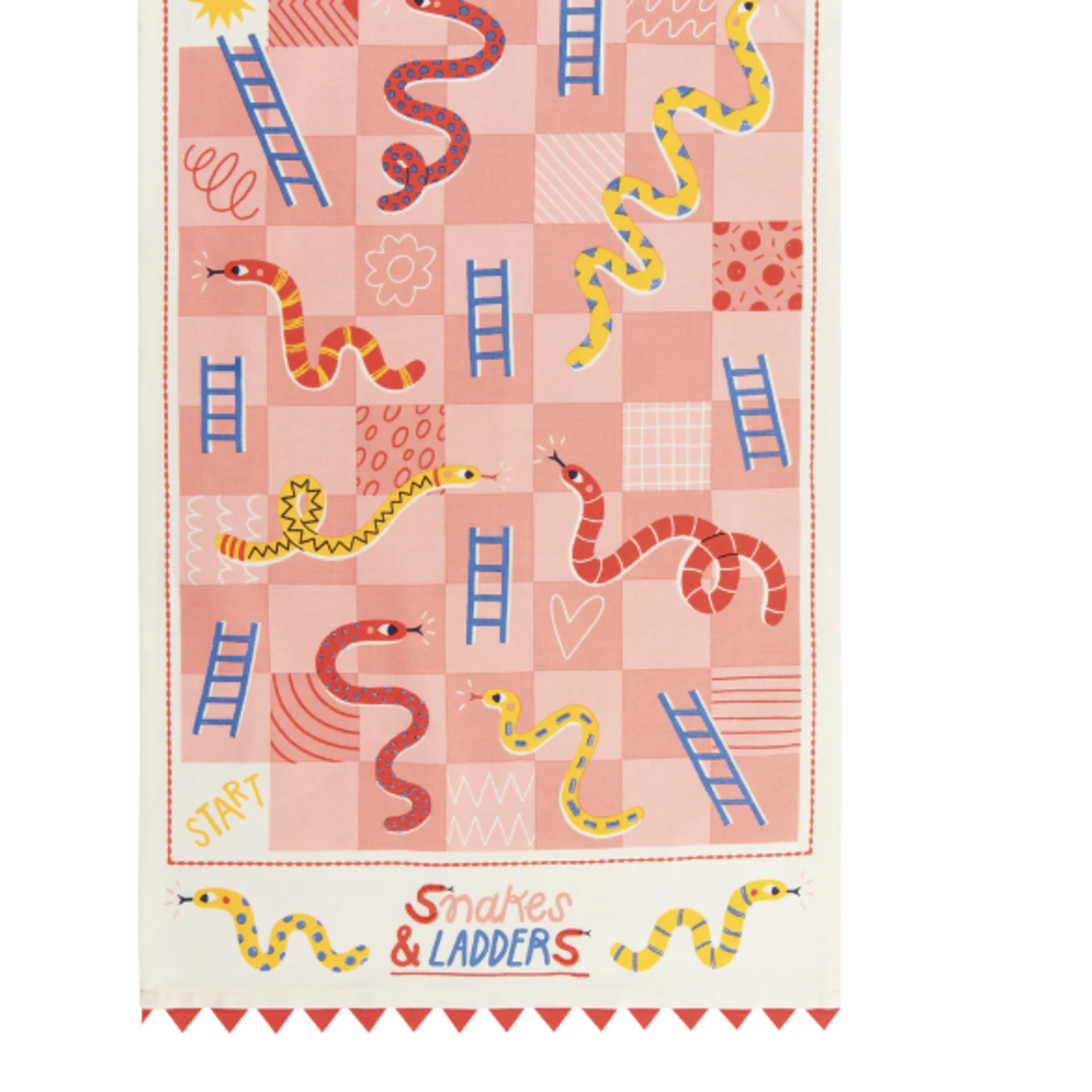 Now Designs Dishtowel - Snakes and Ladders
