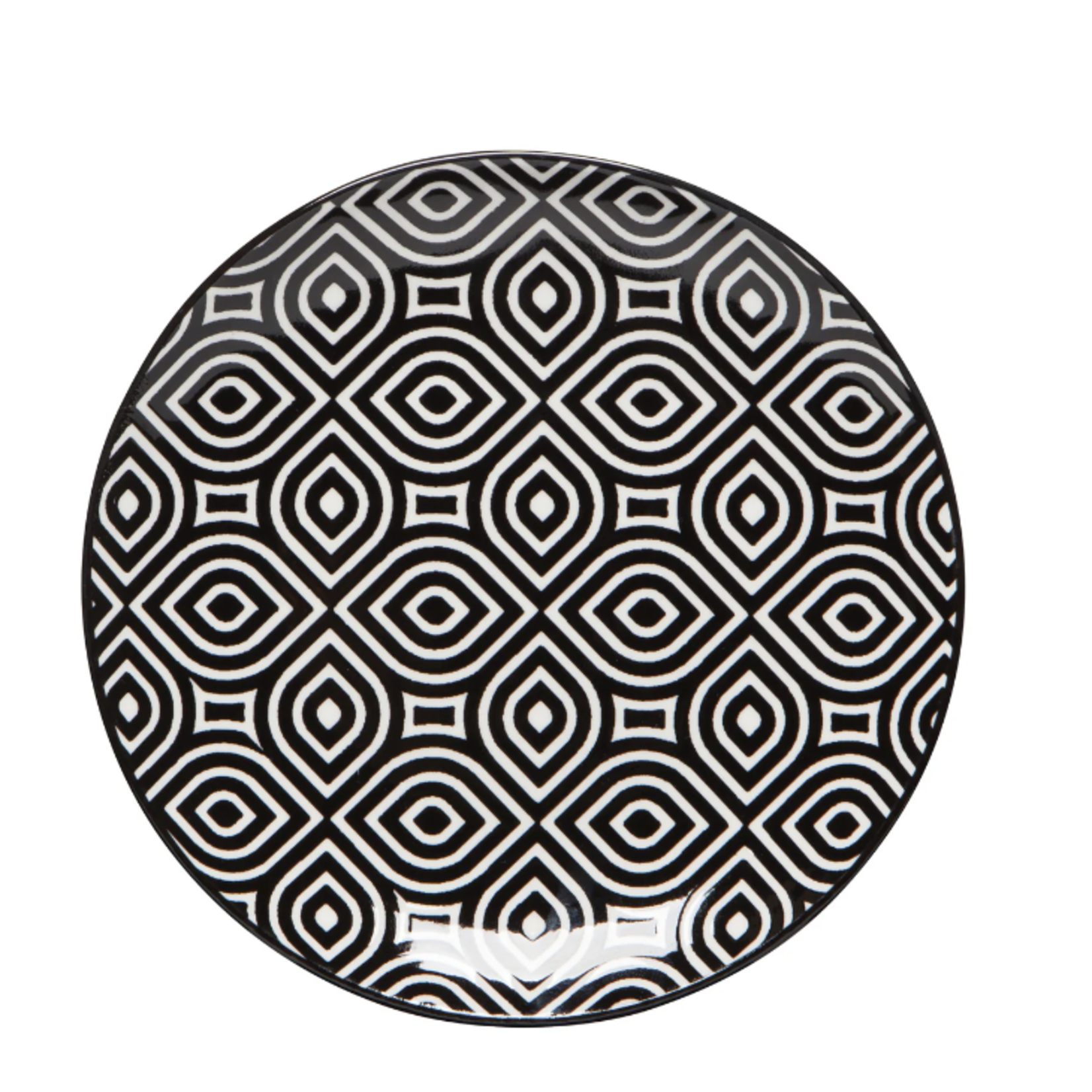 Now Designs Plate Appetizer - White Geo