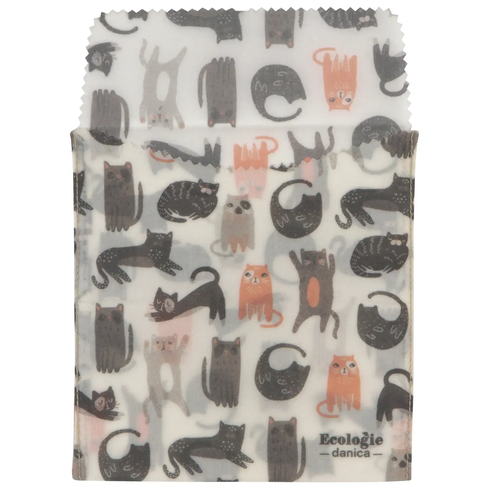 Now Designs Wax Wraps Set/2 Sandwich - Cats