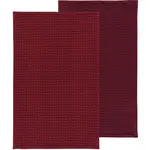 Dishtowel Set/2 - Waffle Burgundy