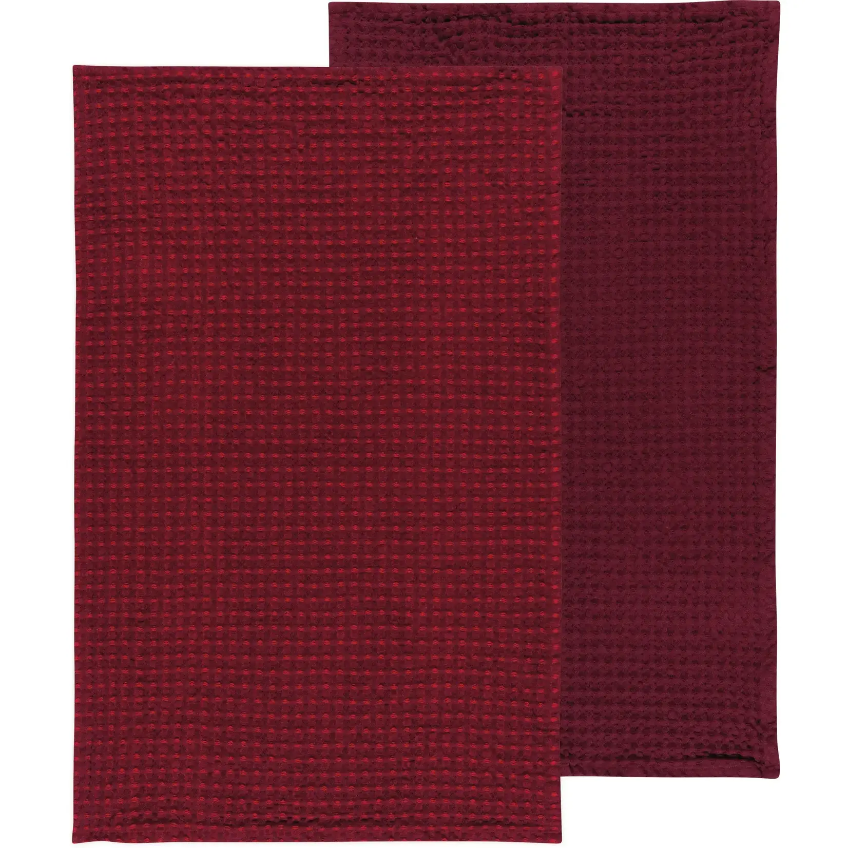 Dishtowel Set/2 - Waffle Burgundy