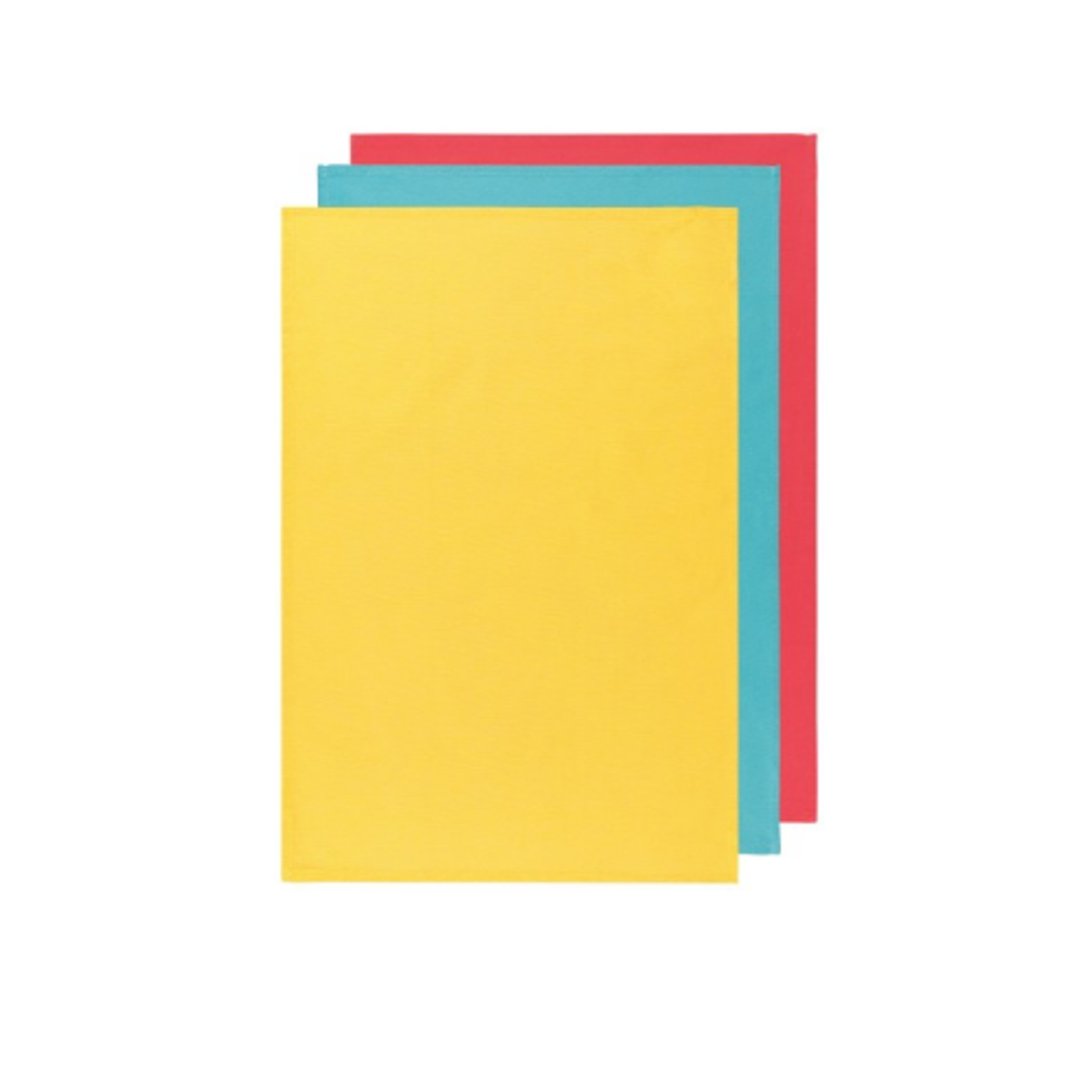 Danica Brands Dishtowel Floursack Set/3 - Lemon/Turq/Grenadine | Danica Brands