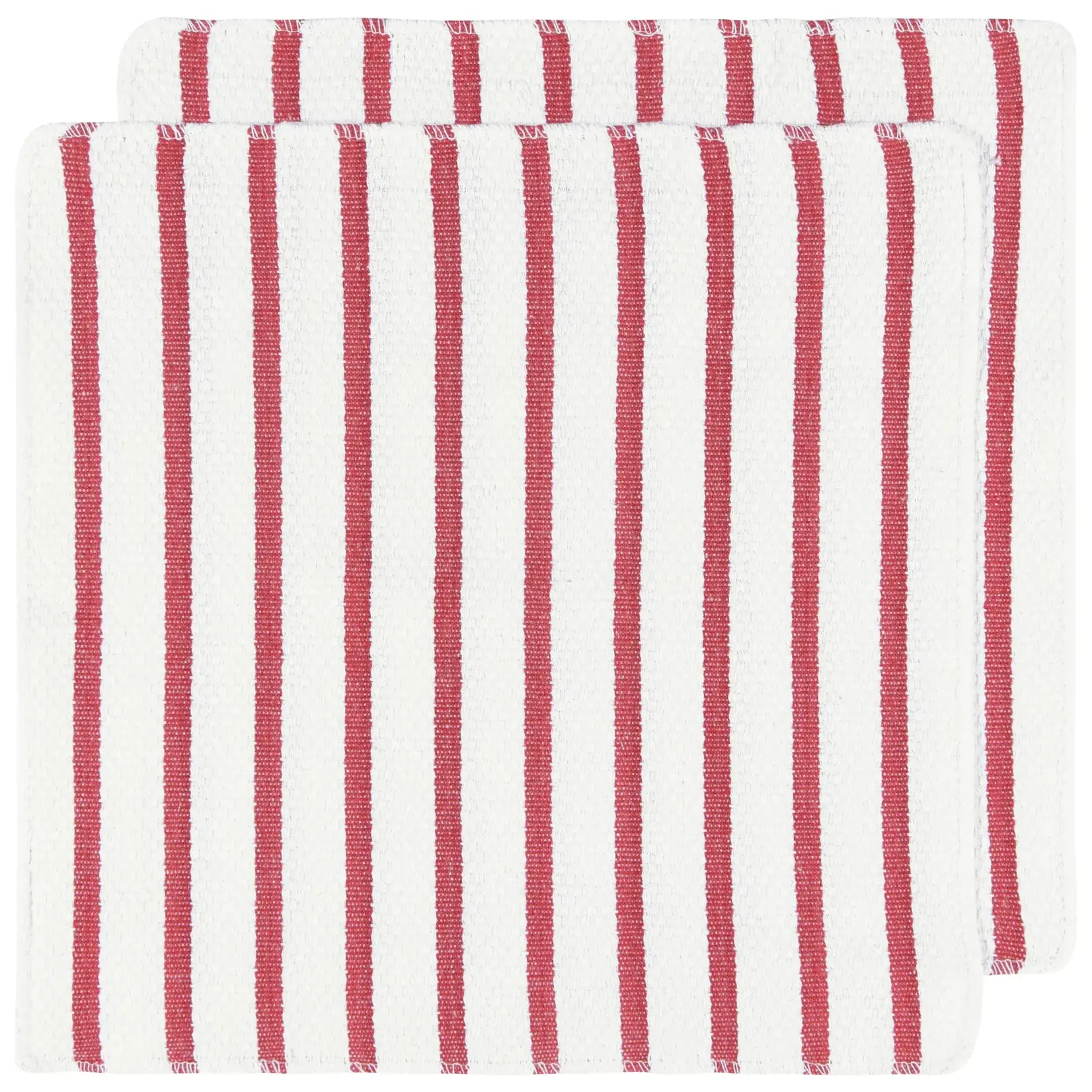 Dishcloth Set/2 - Basketweave Red