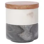 Salt Cellar Marble - White and Slate
