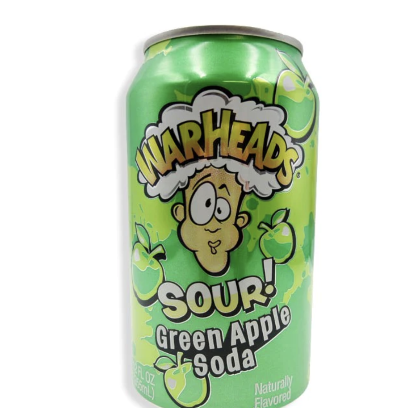Grandpa Joes WARHEADS SODA CAN - GREEN APPLE