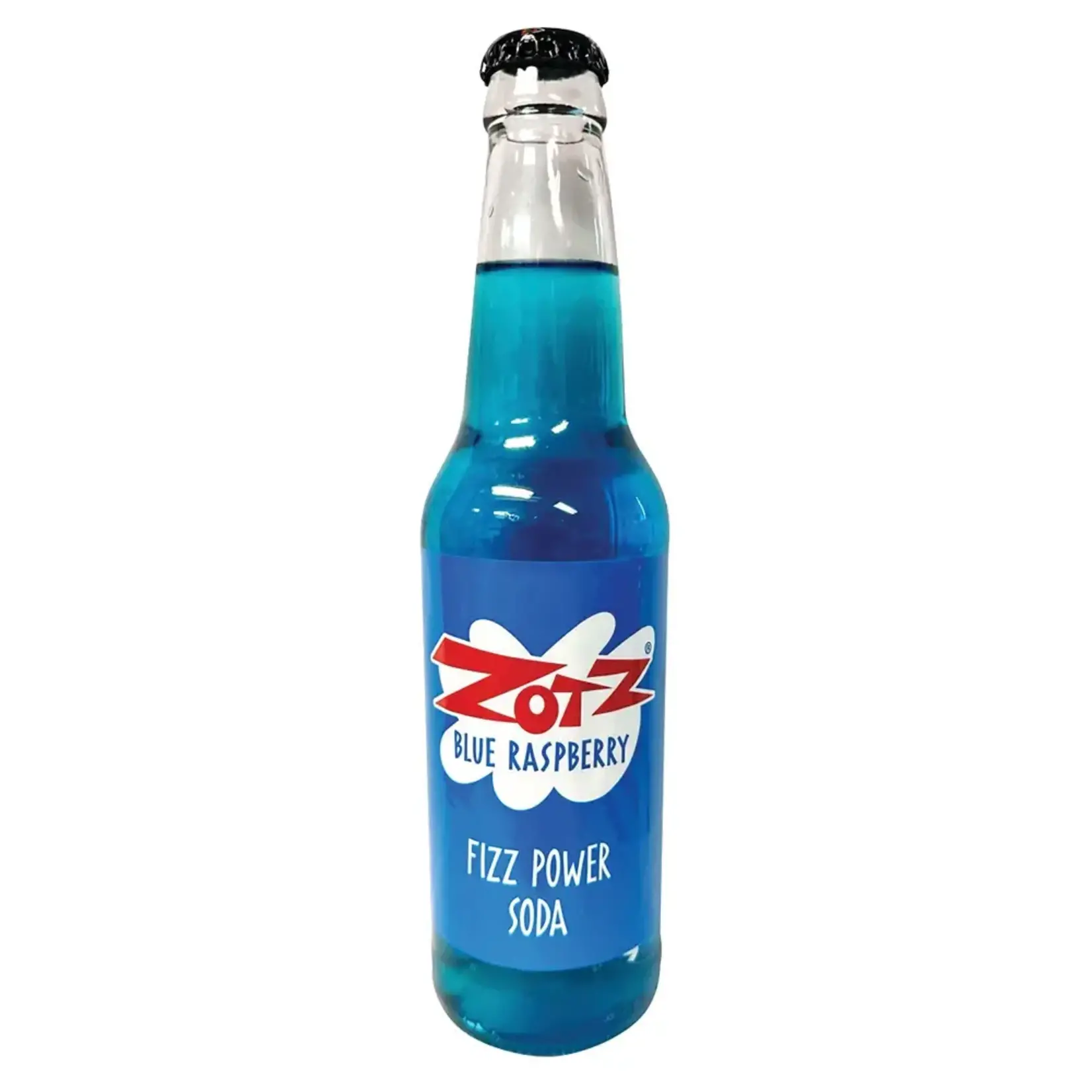 Redstone Drinks ZOTZ SODA BLUE RASPBERRY 12 OZ