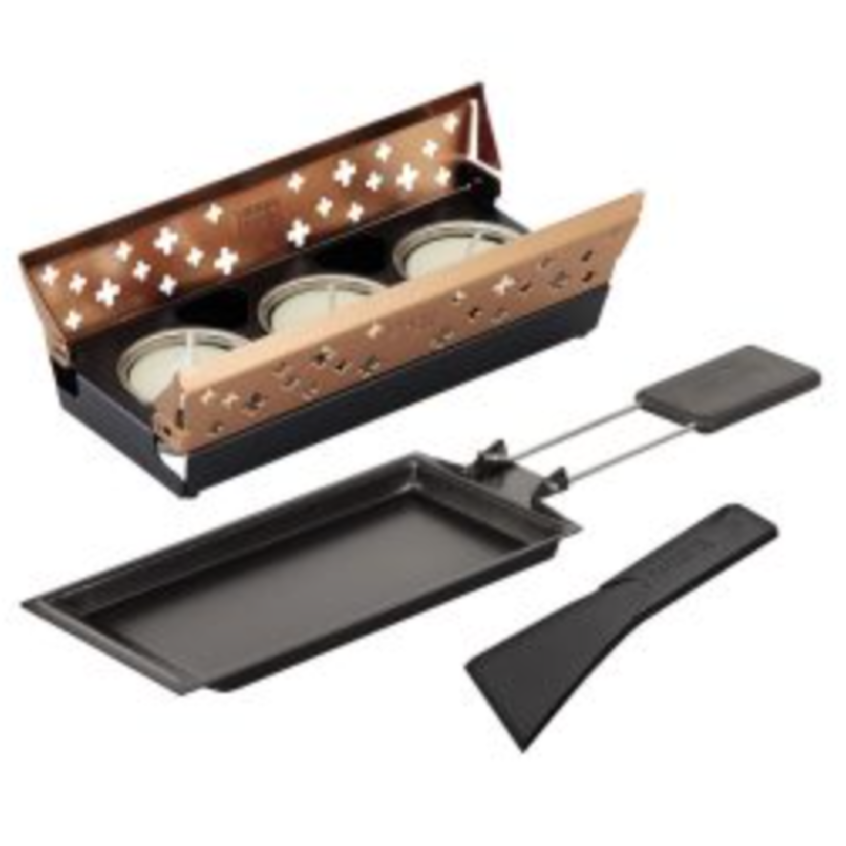 Kuhn Rikon Raclette Set mini Swiss Cross mini copper | Kuhn Rikon