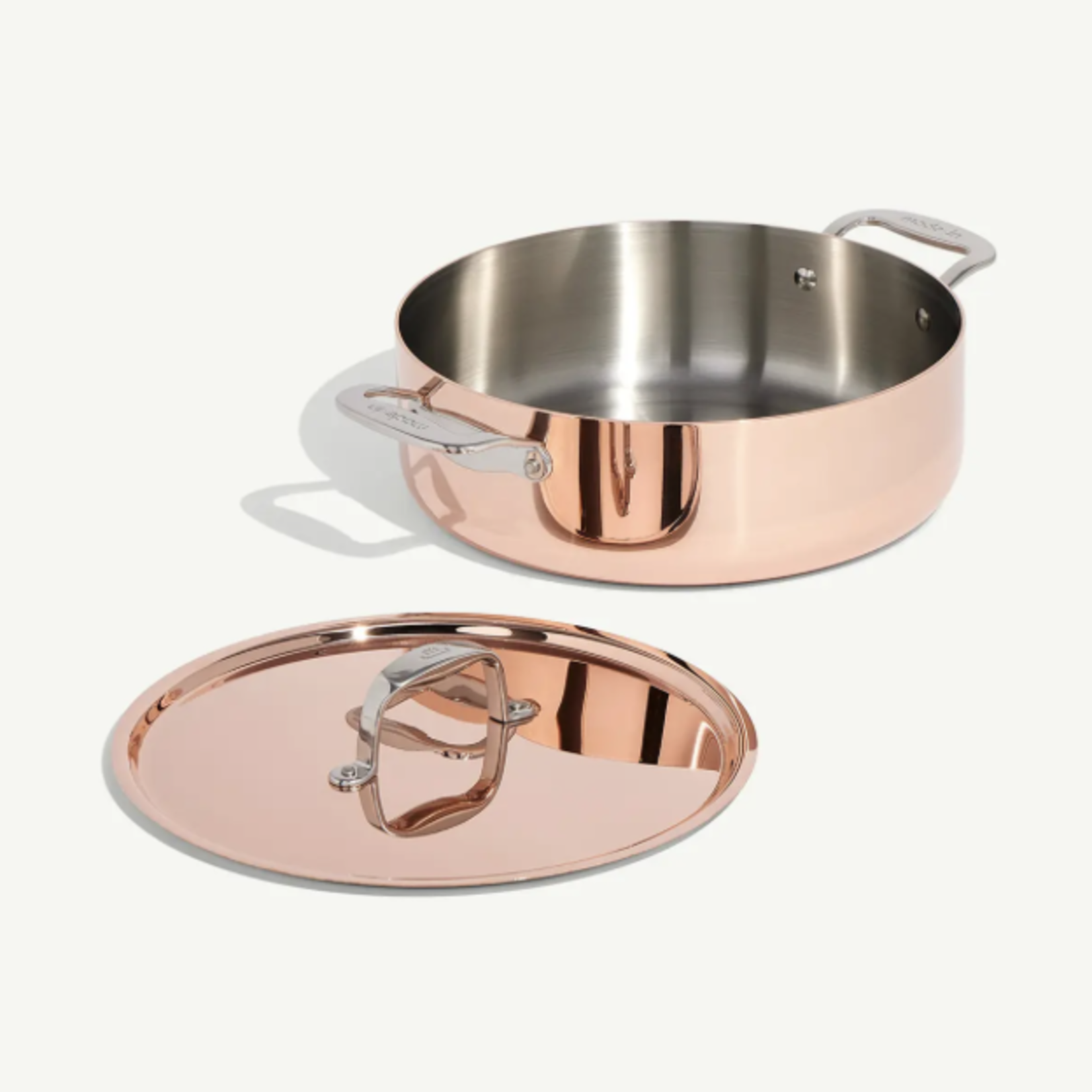 Made In Copper 5.2 qt. Rondeau with Lid