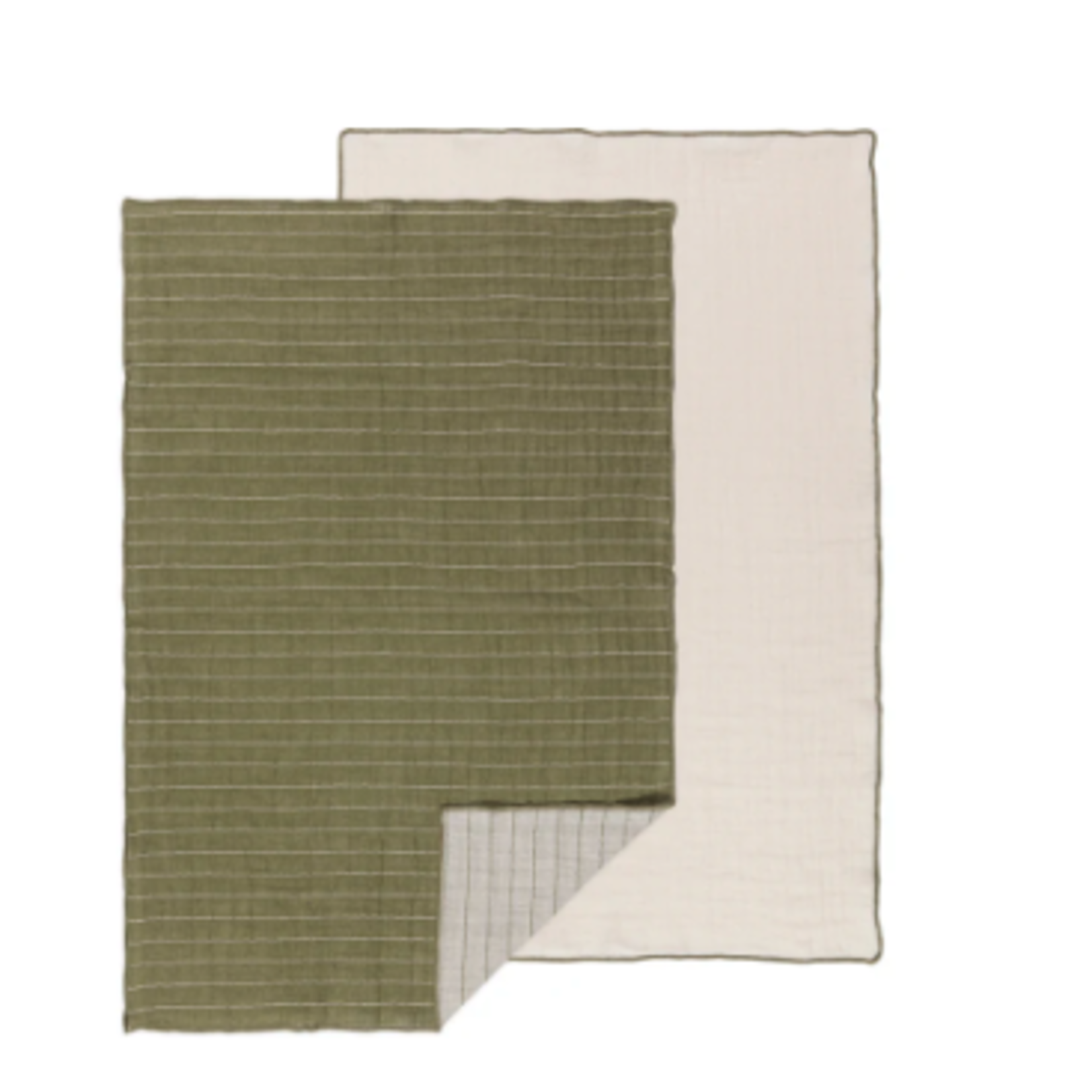 Dishtowel Set/2 - Olive Branch Double Weave